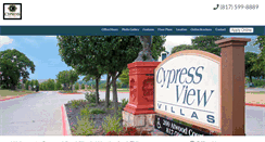 Desktop Screenshot of cypressviewvillasapts.com